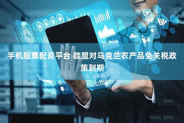 手机股票配资平台 欧盟对乌克兰农产品免关税政策到期