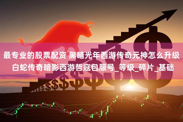 最专业的股票配资 黑暗光年西游传奇元神怎么升级 白蛇传奇暗影西游哲寇包服号_等级_碎片_基础